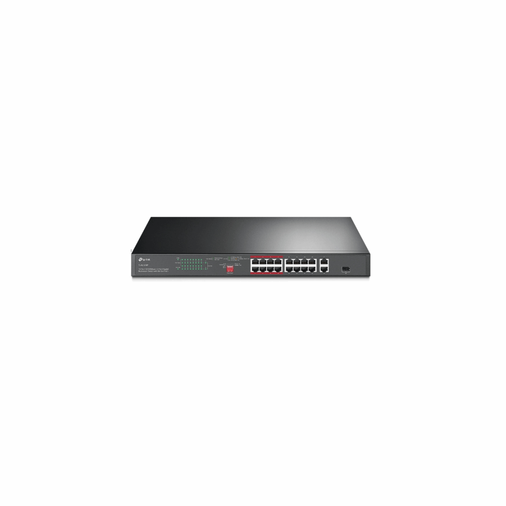switch tp-link Switch TP-Link 16 Port 10/100+2 Port Gigabit 16 POE SL1218P